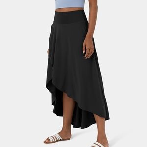 Breezy high waisted maxi skirt with built in shorts